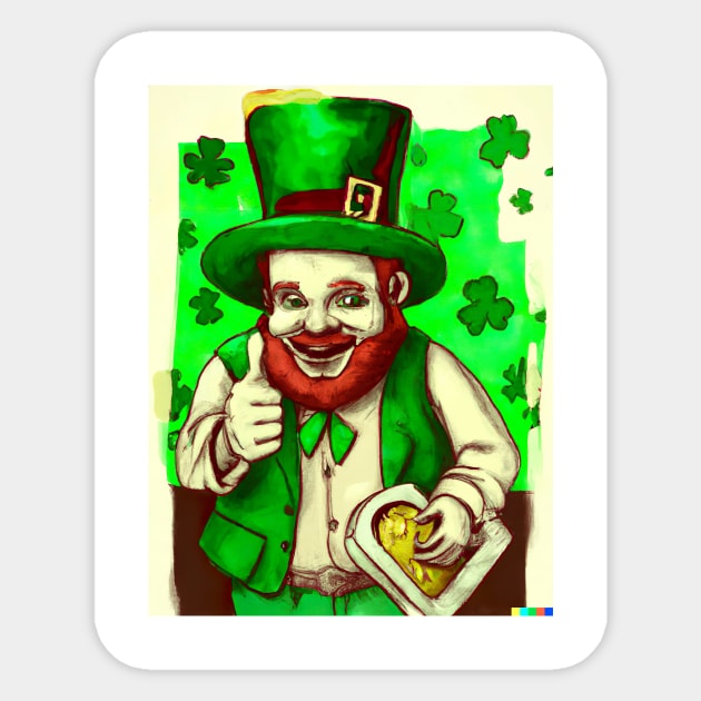 St Patrick Painting Sticker by Eternal Experience